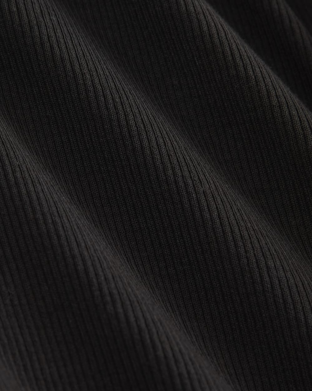The Luxe Rib Henley | Black