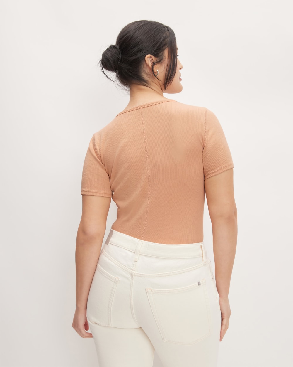 The Luxe Rib Crew | Blush Pink