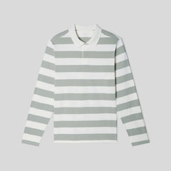 The Premium-Weight Rugby Shirt | Seagrass / Canvas Tan