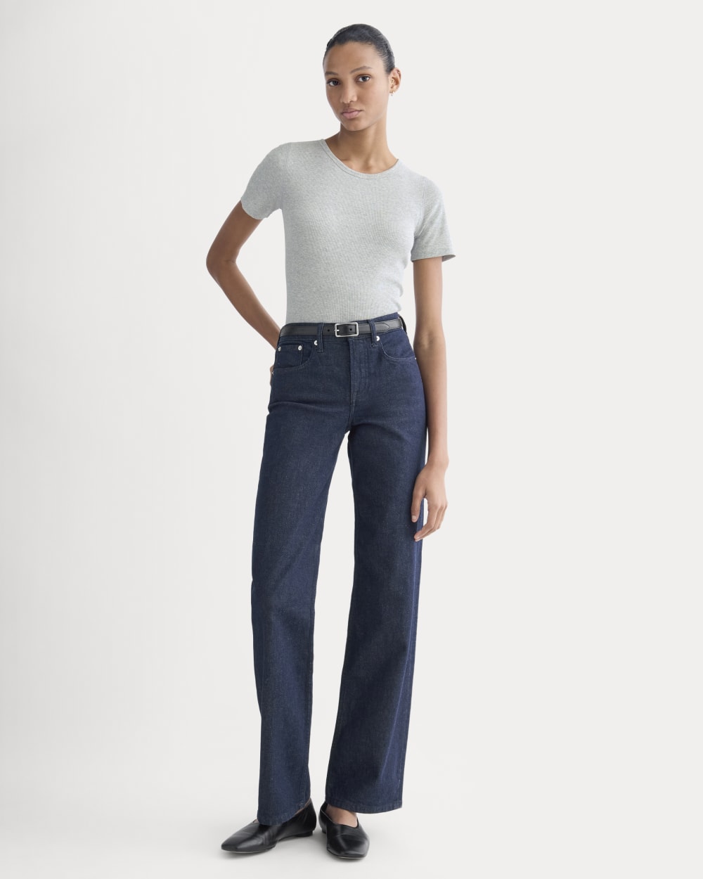 The Luxe Rib Crew | Classic Heather Grey