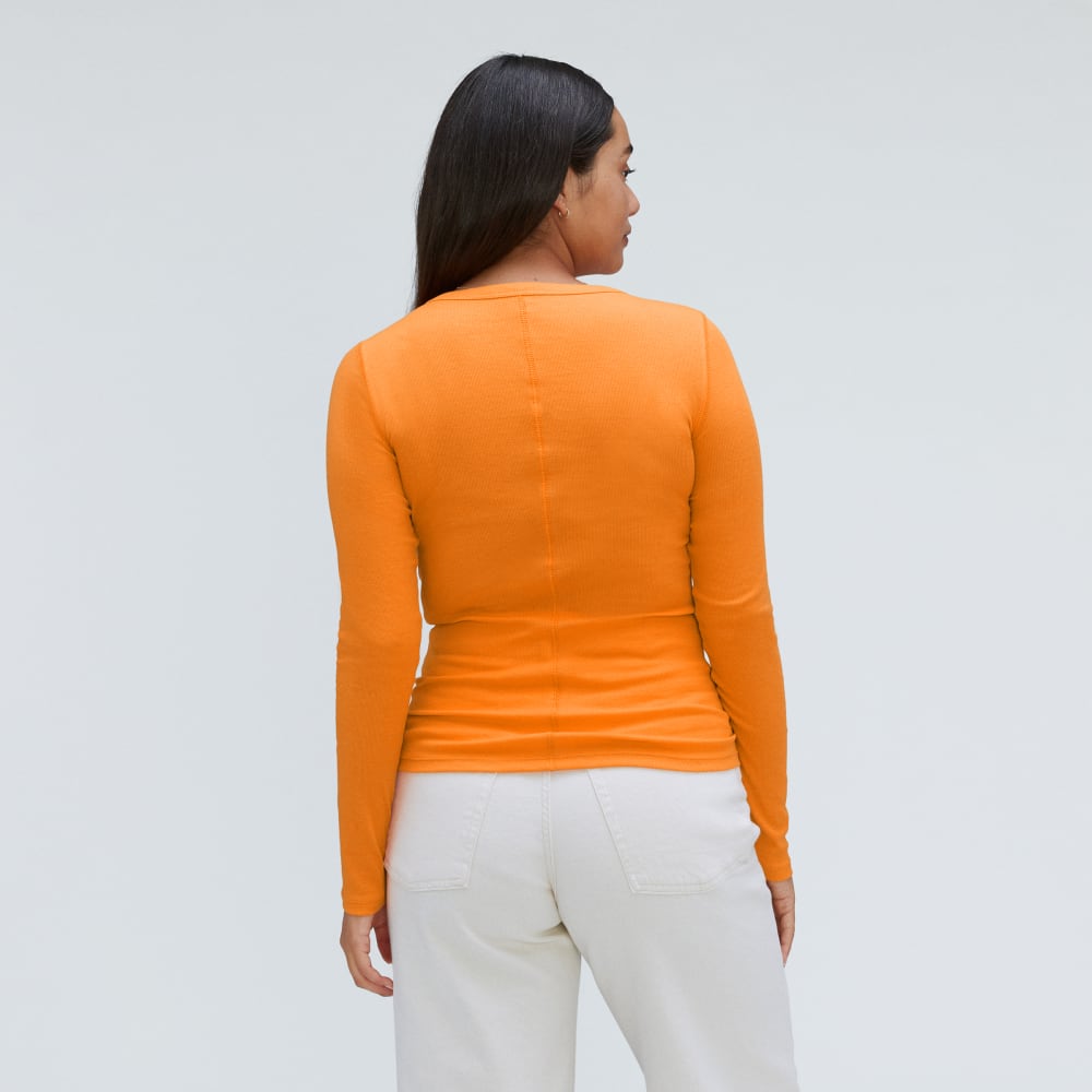 The Luxe Rib Henley | Turmeric