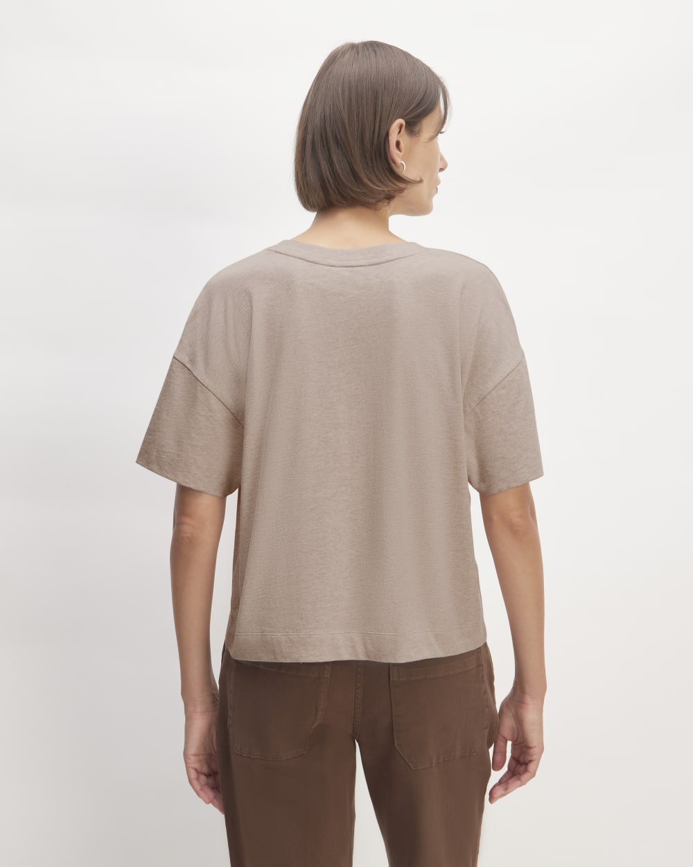 The Organic Cotton Slouchy V-Neck | Burnt Sugar