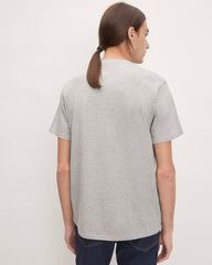 The Organic Cotton V-Neck Tee |  Heathered Grey