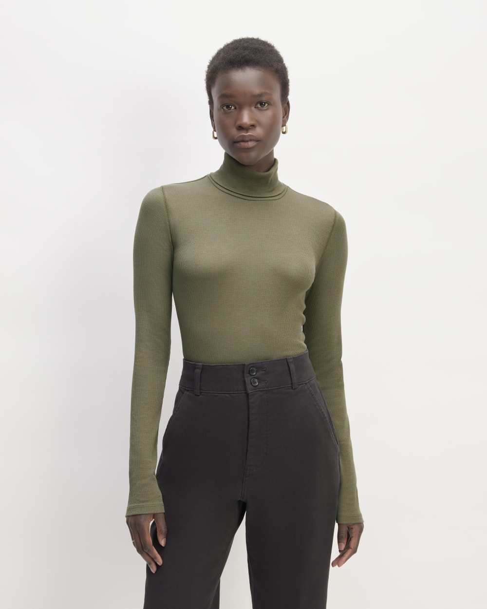 The Luxe Rib Turtleneck | Kalamata
