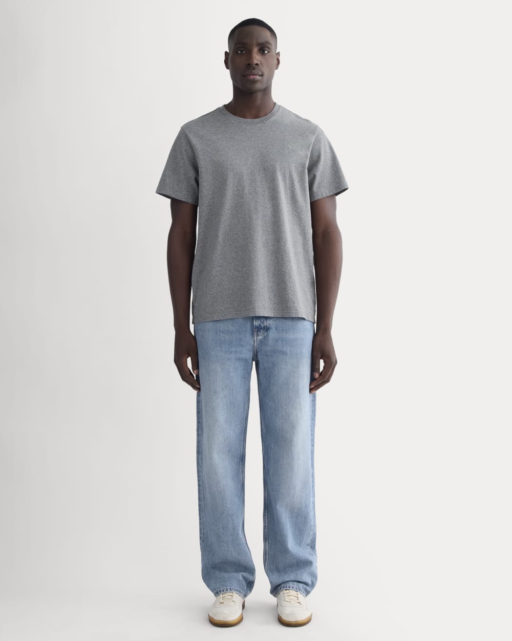 The Premium-Weight Crew | Uniform | Mid Heathered Grey