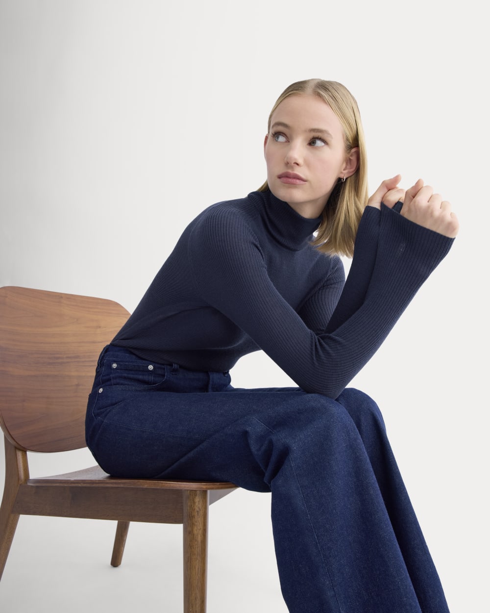 The Turtleneck in Ultrasoft Merino | Rich Navy