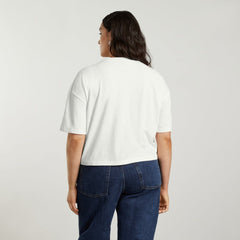 The Vintage Henley Hemp Tee | White