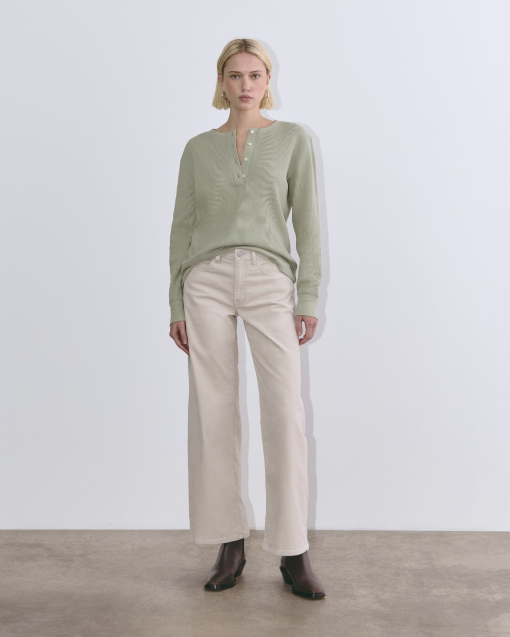 The Waffle Henley | Seagrass