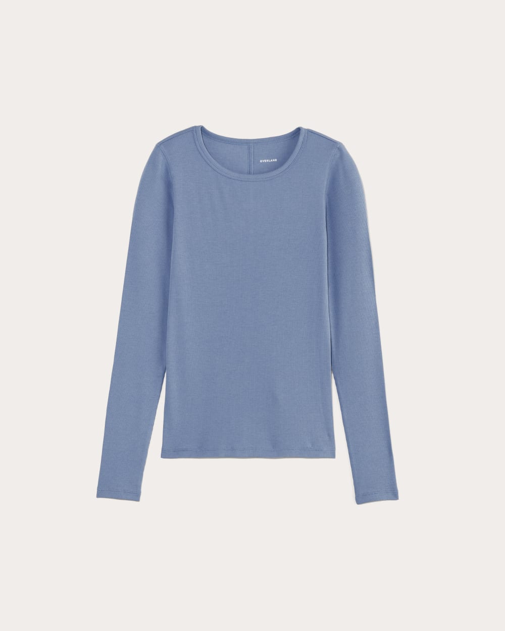 The Luxe Rib Long-Sleeve Crew | Bluebell