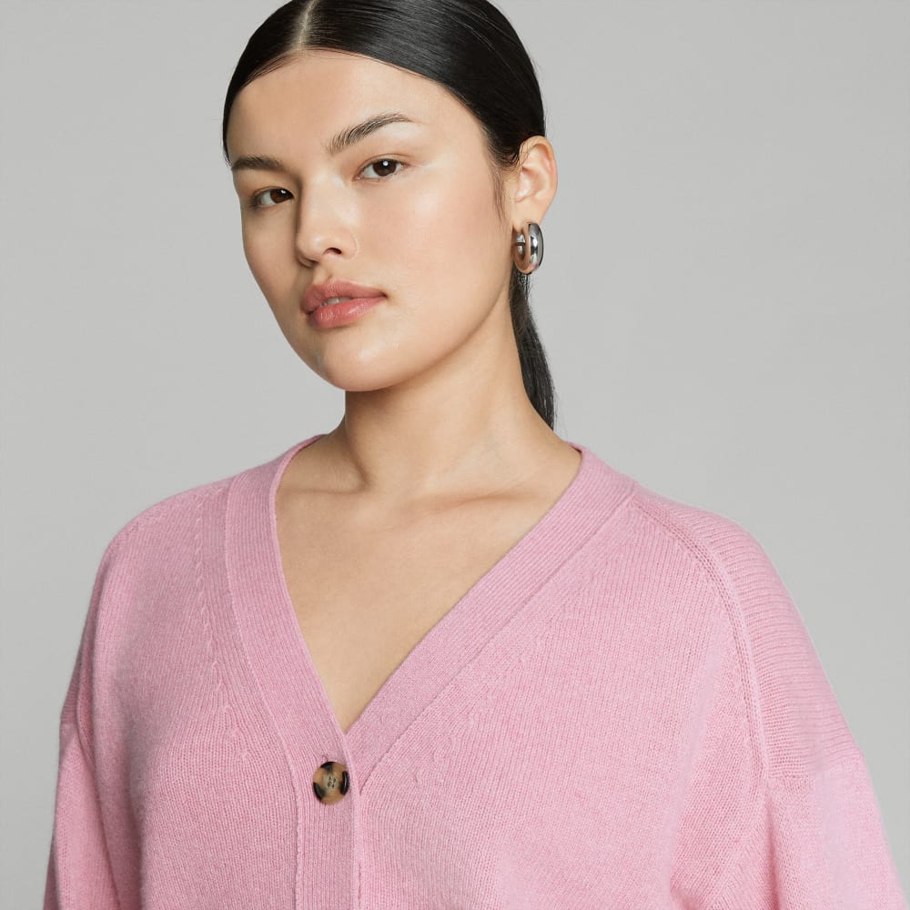 The Cashmere Cardigan | Bubblegum