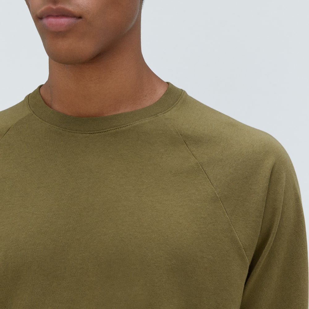 The Premium-Weight Long-Sleeve Crew | Uniform | Olive