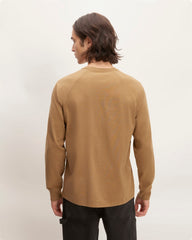 The Premium-Weight Long-Sleeve Crew | Uniform | Toasted Coconut