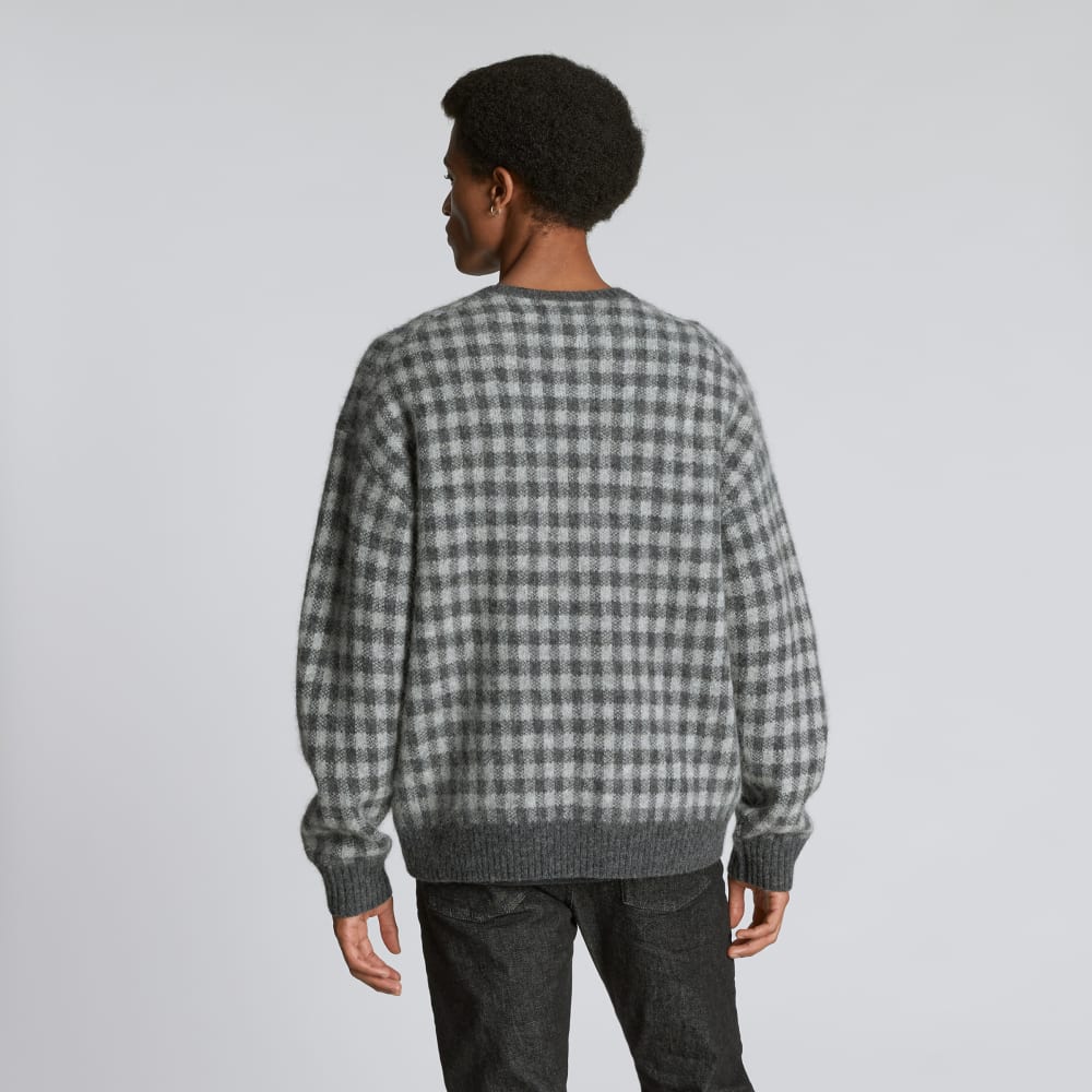 The Alpaca Crew | Light Heather Grey / Dark Charcoal Buffalo Check
