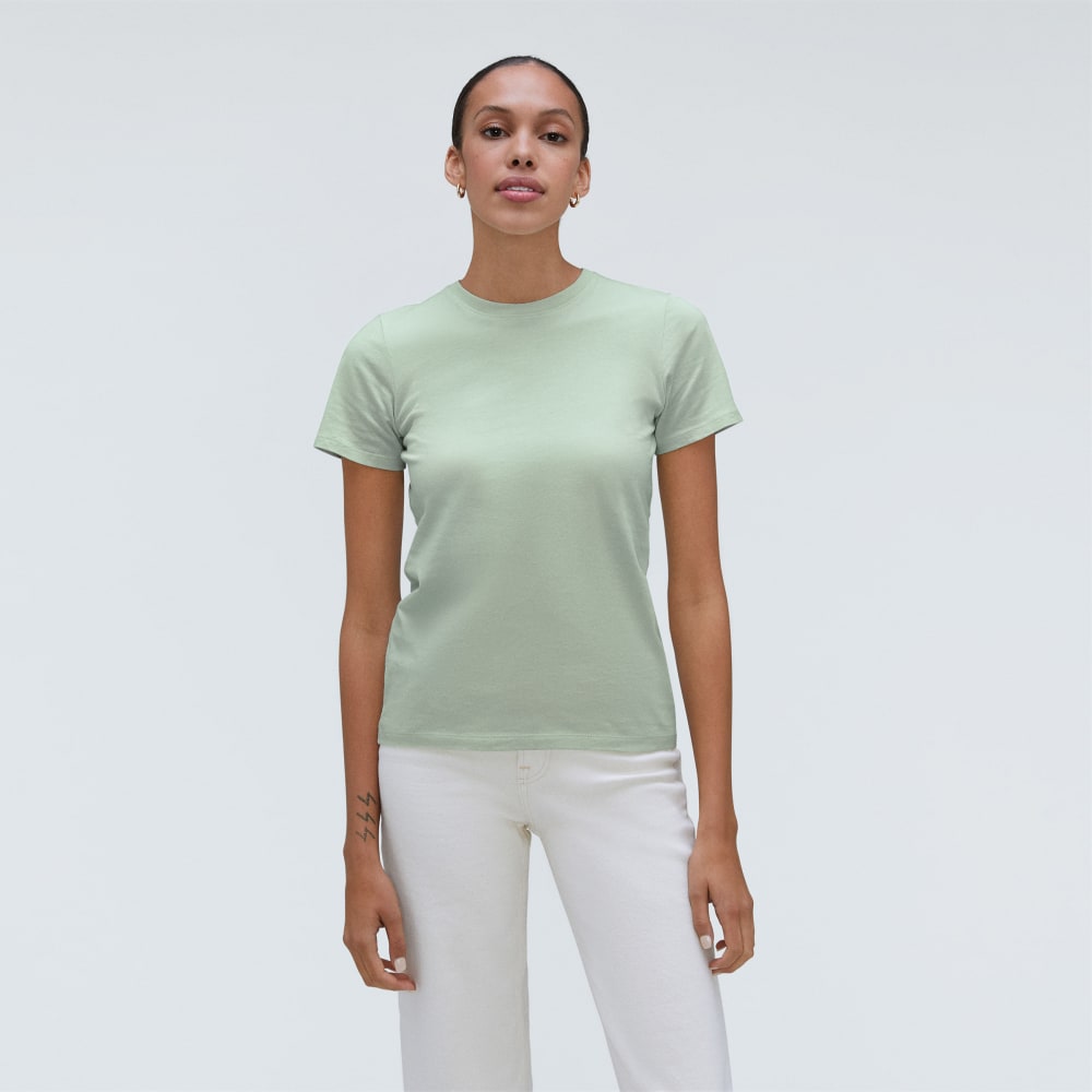 The Organic Cotton Crew Tee | Lily Green