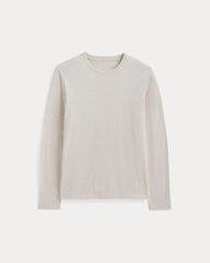 The Essential Organic Long-Sleeve Tee | Heathered Oat