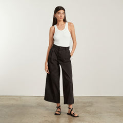 The Pima Micro-Rib U-neck Tank | White