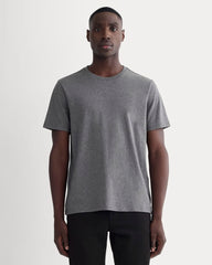 The Essential Organic Crew | Heathered Charcoal