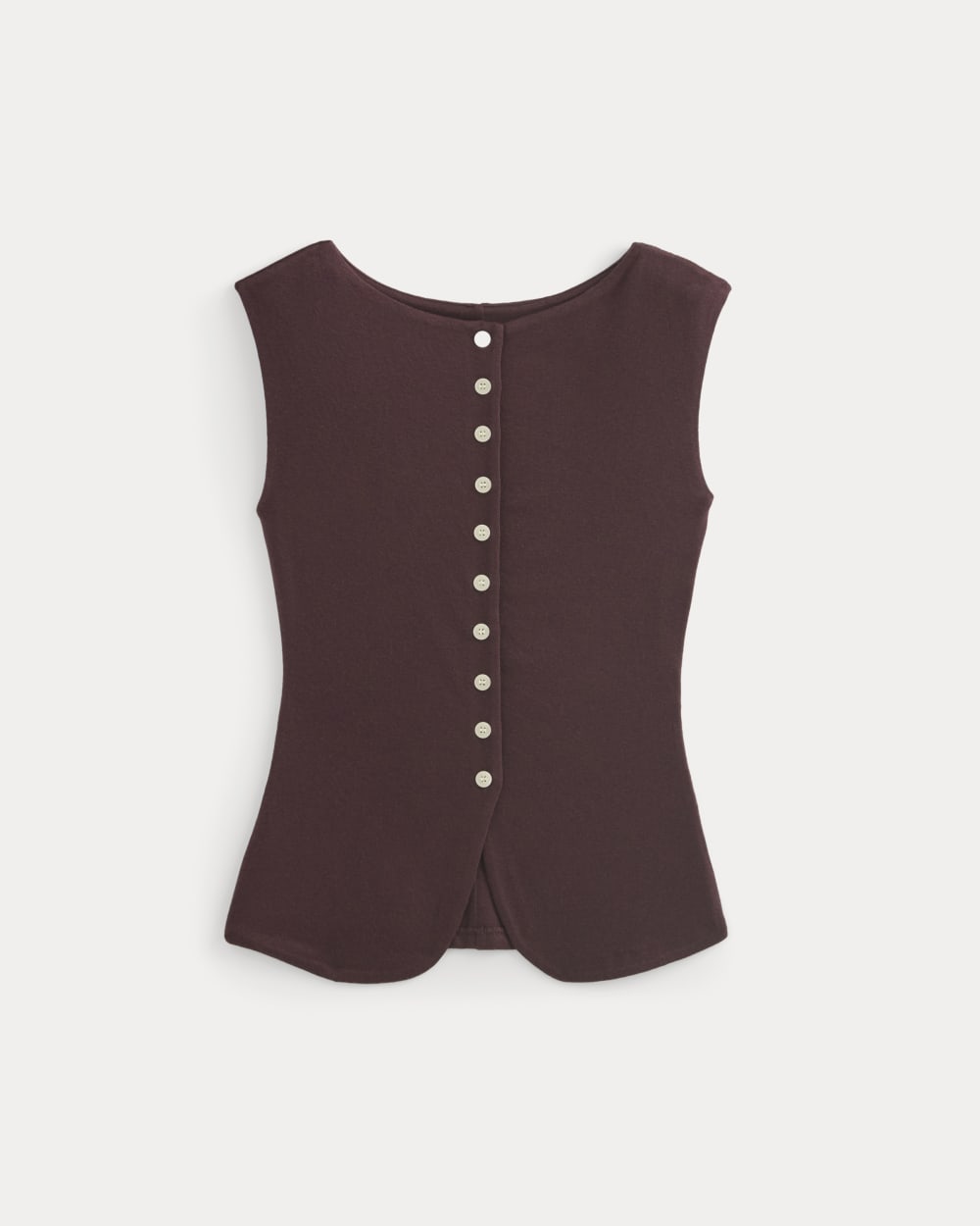 Sleeveless Button-Up in Butterluxe | Deep Plum