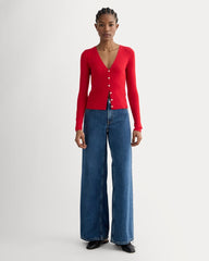 The Cardigan in Ultrasoft Merino | Classic Red