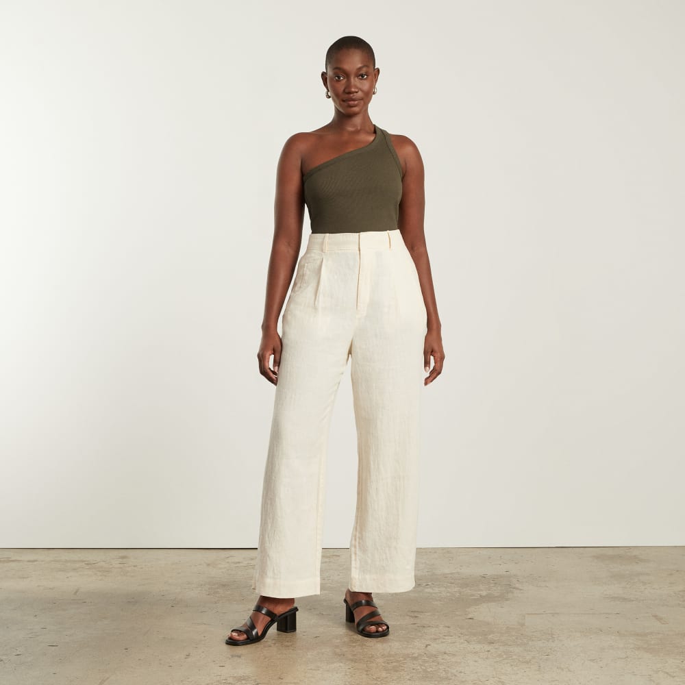 The Ribbed One-Shoulder Tank | Beech