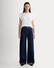 The Muscle Tee in Essential Cotton | White