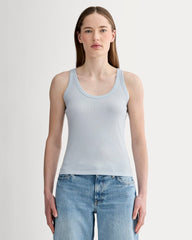The Shimmy Scoop-Neck Tank | Air Blue