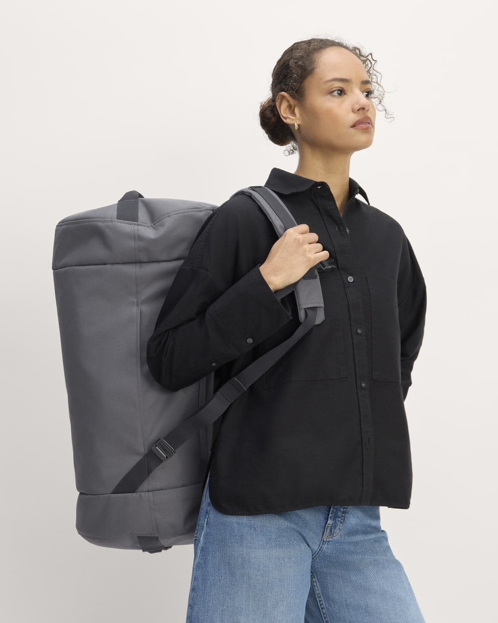 The ReNew Transit 4-Way Duffle | Slate Grey