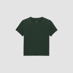 The Box-Cut Tee in Essential Cotton | Scarab | Pocket