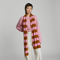 The Cashmere Scarf | Tapenade / Bubblegum