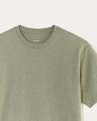 The Premium-Weight Relaxed Crew | Uniform | Heather Sage Green