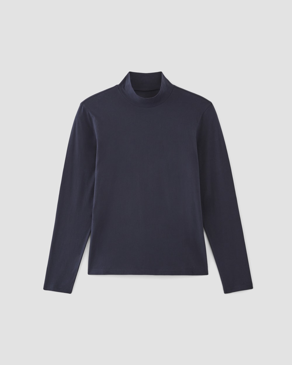The Organic Cotton Long-Sleeve Turtleneck | Deep Navy