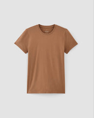 The Slim Crew in Essential Cotton | Carob Brown