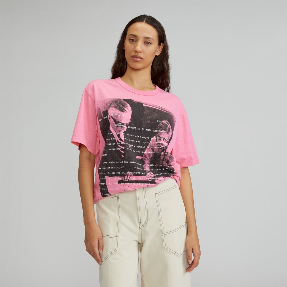 The Everyone Recycled Graphic Tee | Carnation Pink