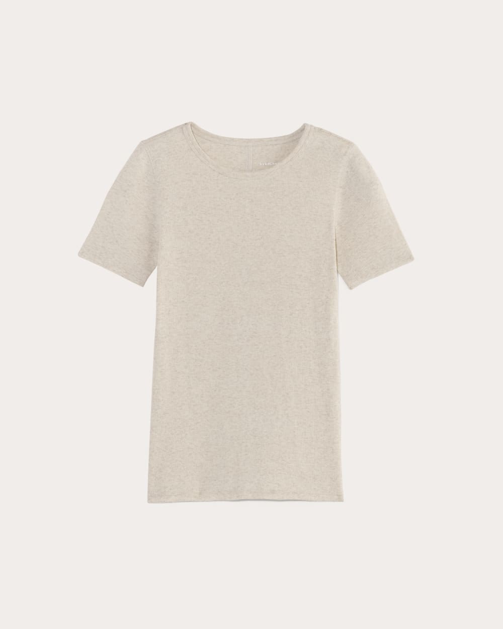 The Luxe Rib Crew | Heathered Oat