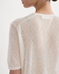 The Air Alpaca™ Short-Sleeve Cardigan | Birch
