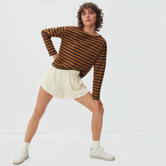 The Mariner Tee | Toasted Almond / Black