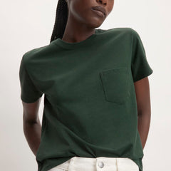 The Box-Cut Tee in Essential Cotton | Scarab | Pocket