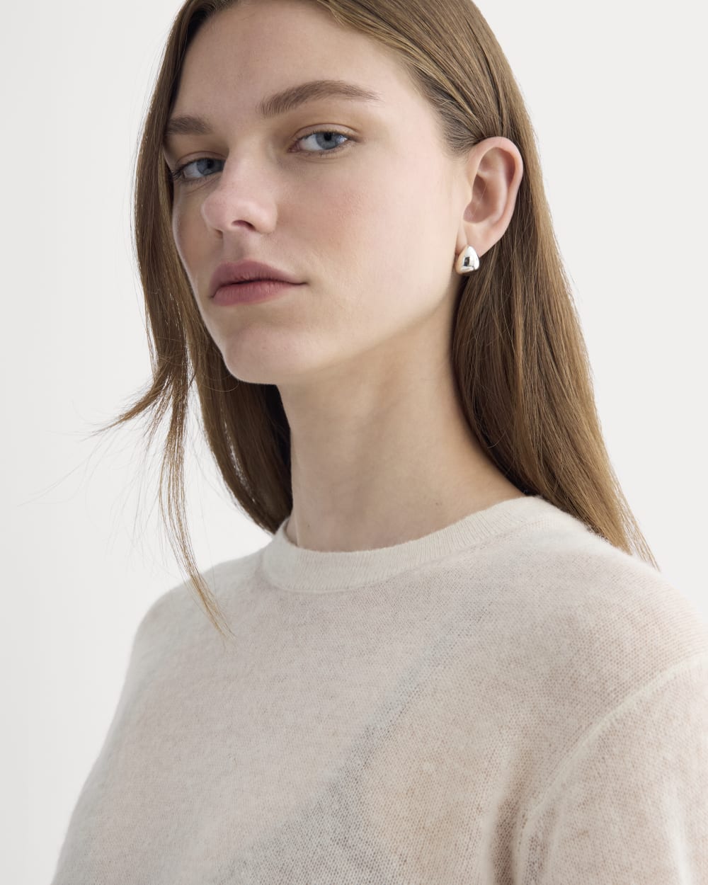 The Air Alpaca™ Relaxed Crew Top | Birch