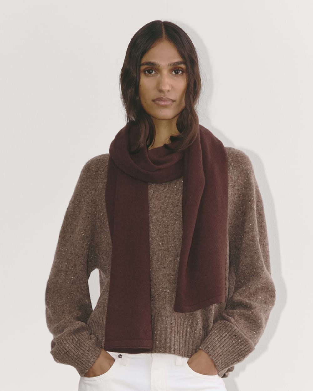 The Cashmere Scarf | Dark Mahogany