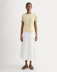 The Box-Cut Tee in Essential Cotton | Banana Crepe | Pocket