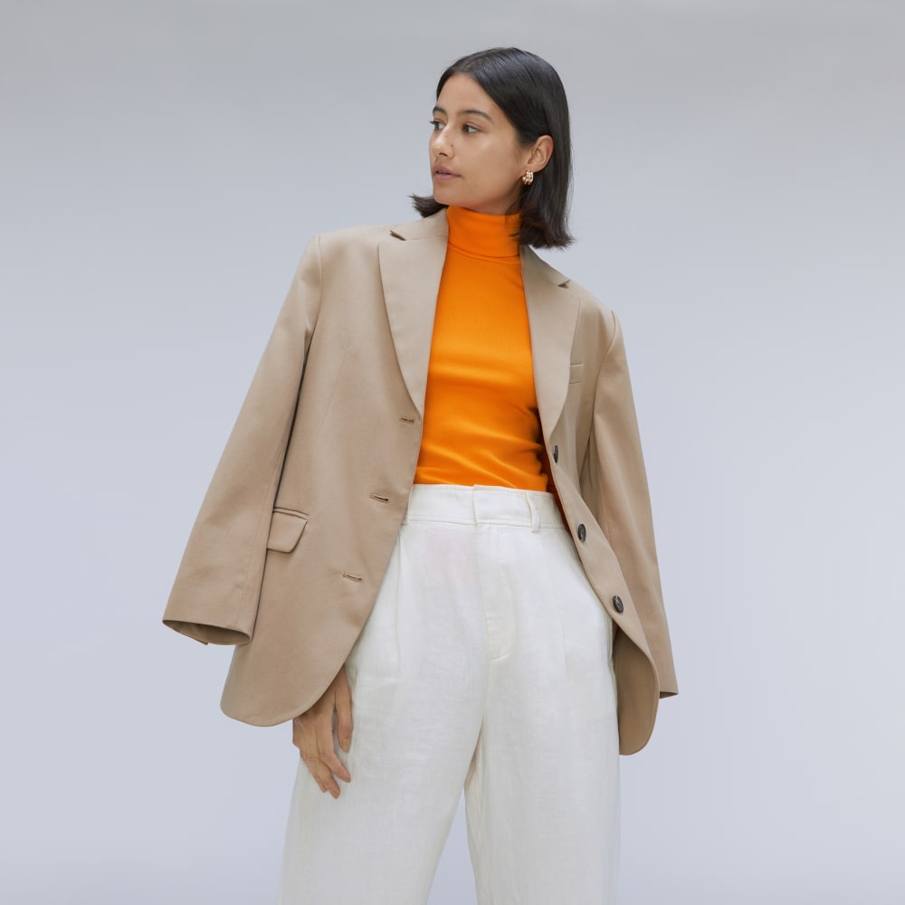 The Luxe Micro-Rib Turtleneck | Turmeric
