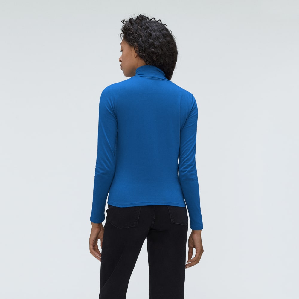 The Organic Cotton Turtleneck | Lapis Blue