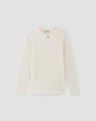 The Waffle Long-Sleeve Henley | Bone