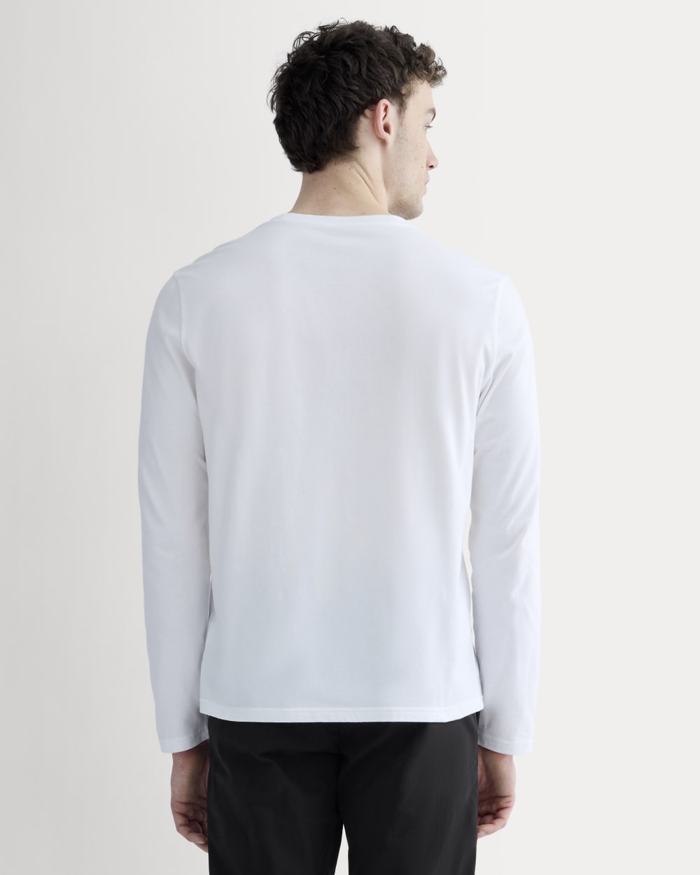 The Essential Organic Long-Sleeve Tee | White