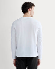 The Essential Organic Long-Sleeve Tee | White