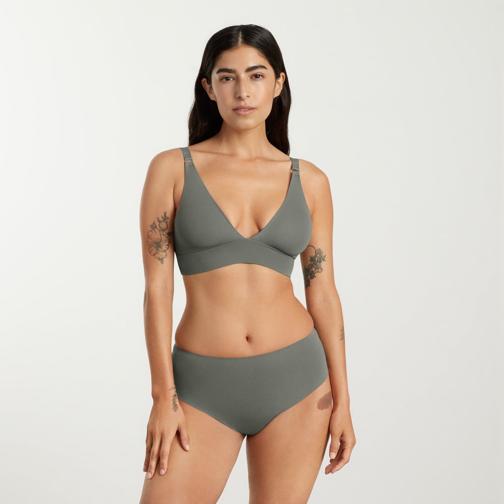 The Invisible Bra | Pewter Green