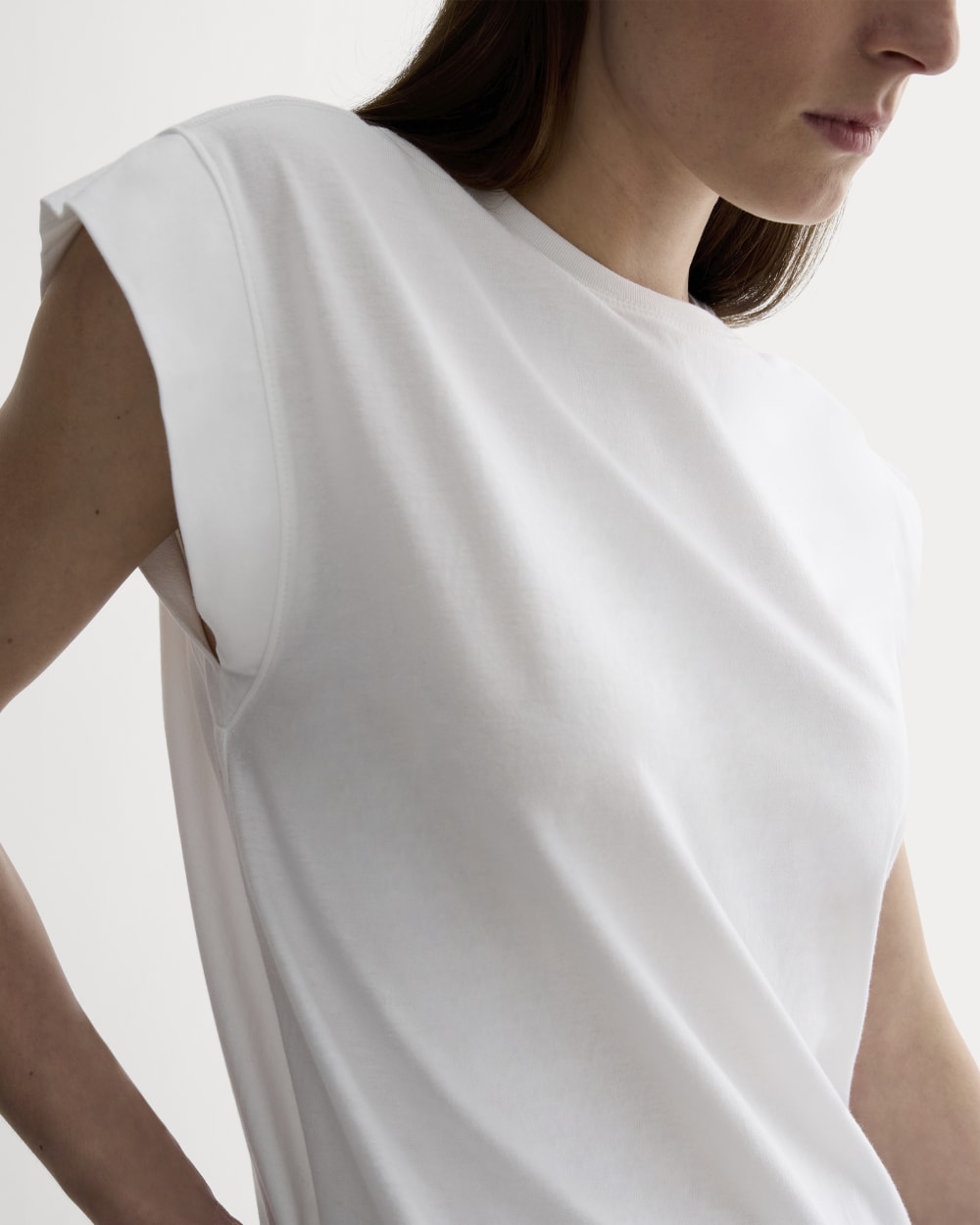 The Muscle Tee in Essential Cotton | White