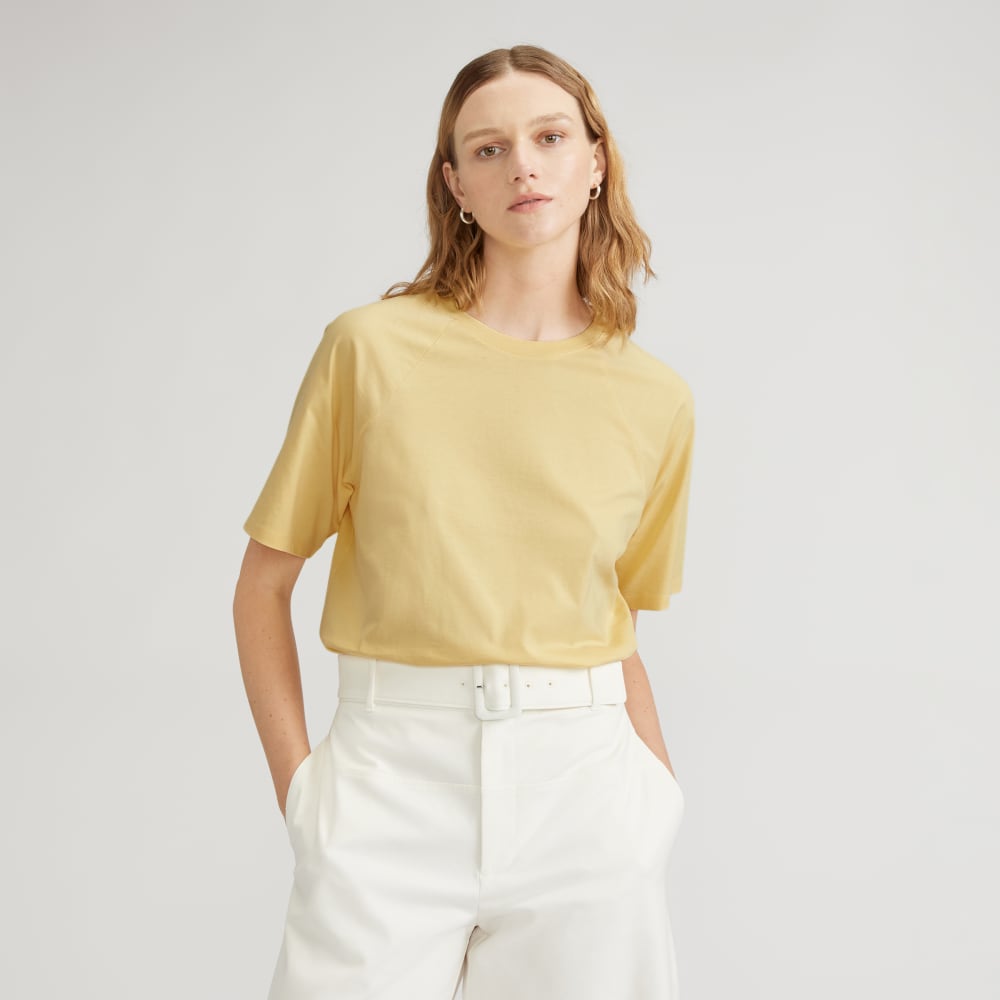 The Organic Cotton Raglan Tee | Pale Yellow