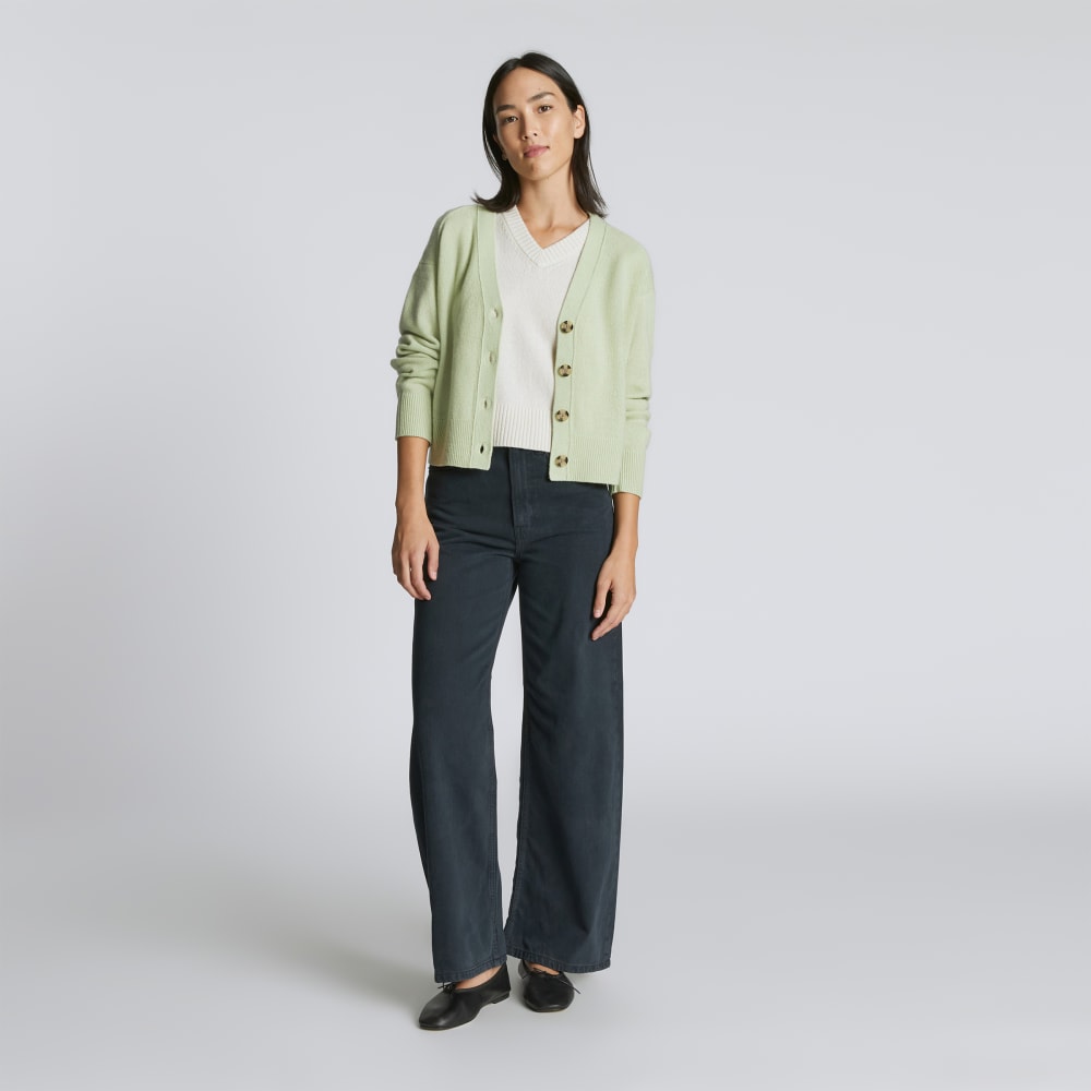 The Cashmere Cardigan | Seafoam Green