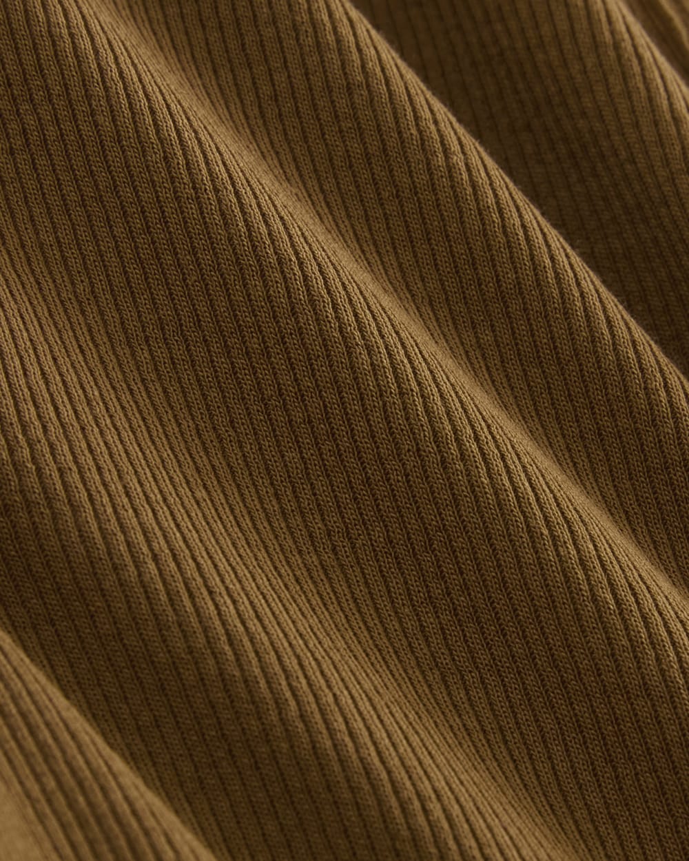 The Luxe Rib Henley | Toffee